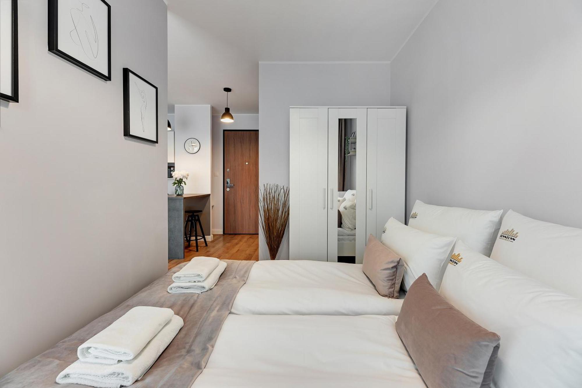 Nadmotlawie Riverside & Gym By Downtown Apartments グダニスク 部屋 写真
